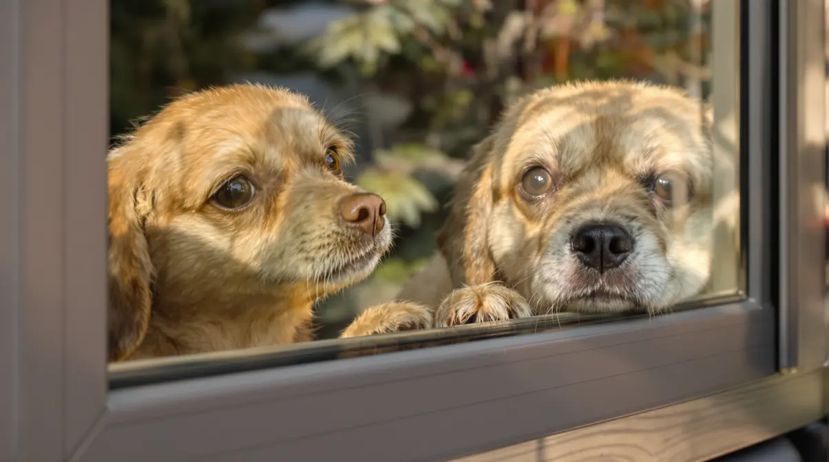 Relâché dans la forêt par ses maîtres, cet écureuil revient chaque matin jouer à la fenêtre avec sa meilleure amie chien Relâché dans la forêt par ses maîtres, cet écureuil revient chaque matin jouer à la fenêtre avec sa meilleure amie chien