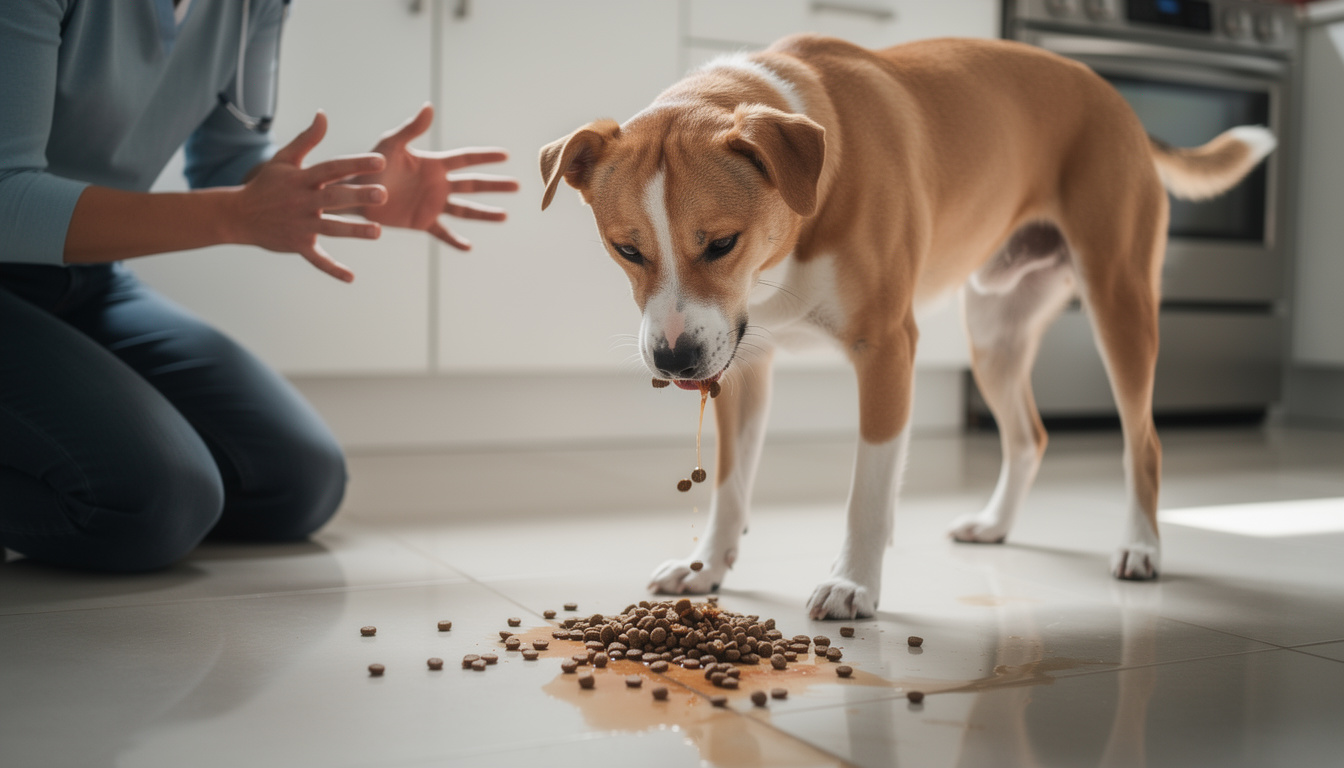 Mon chien a vomi ses croquettes : causes et solutions à connaître découvrez les principales causes pour lesquelles votre chien a vomi ses croquettes et apprenez les solutions efficaces pour le soulager rapidement et préserver sa santé.