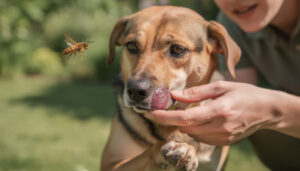Que faire en cas de piqûre de guêpe chez un chien : symptômes et traitements